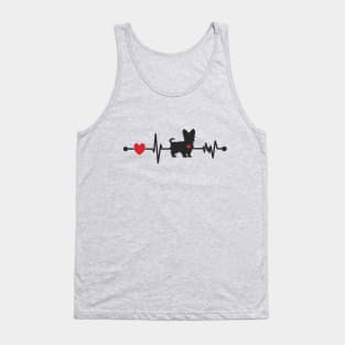 A Yorkie Heartbeat Tank Top